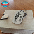 SDD040 - Brothers Forever - Army - Marine - Soldier Dog Tag - Silver Double-Sided Dog Tag