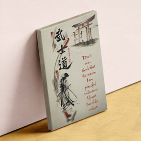 Samurai Wall Art - Samurai Poster - Samurai Canvas - Don't Ever Think - SA071 - Vertical Poster - Vertical Canvas