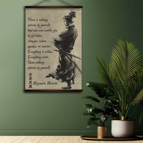 Samurai Wall Art - Samurai Poster - Samurai Canvas - Outside Of Yourself - SA054 - Vertical Poster - Vertical Canvas