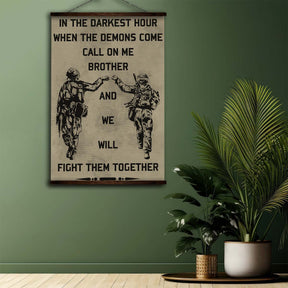 Soldier Wall Art - Soldier Poster - Soldier Canvas - Call On Me Brother - Army - Marine - SD001 - Vertical Poster - Vertical Canvas