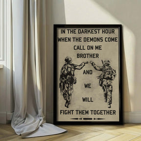 Soldier Wall Art - Soldier Poster - Soldier Canvas - Call On Me Brother - Army - Marine - SD001 - Vertical Poster - Vertical Canvas