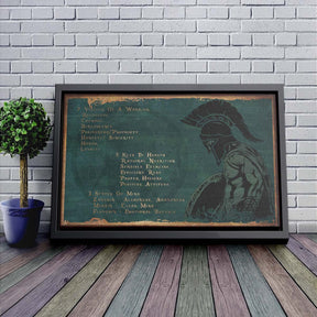 Spartan Wall Art - Spartan Poster - Spartan Canvas - 7 5 3 CODE - WA116 - Spartan Warrior - Horizontal Poster - Horizontal Canvas