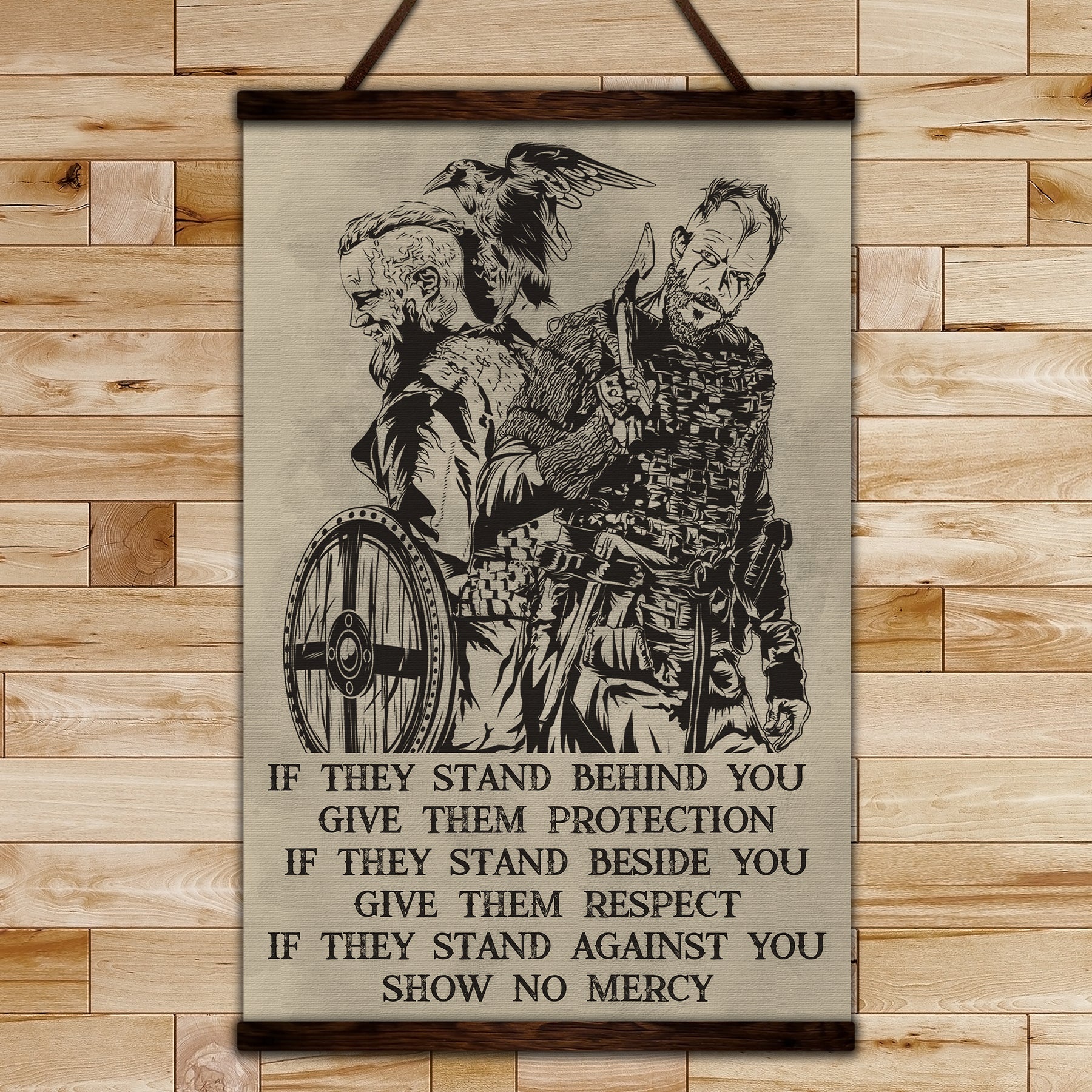 VK045 - Viking Poster - If - Show No Mercy - Vertical Poster - Vertical Canvas
