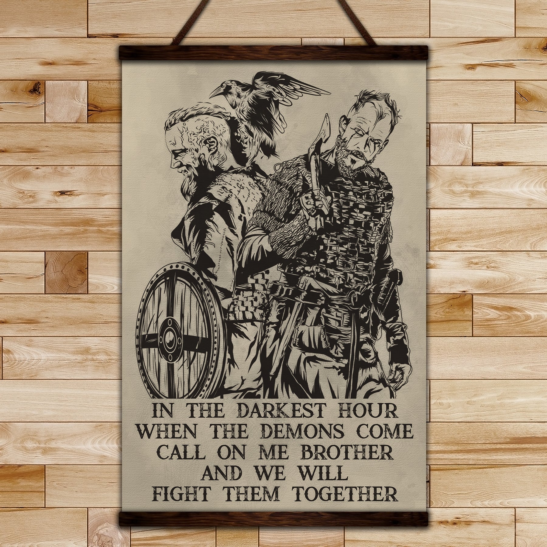 VK052 - Viking Poster - Call On Me Brother - Vertical Poster - Vertical Canvas