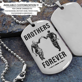 Viking Dog Tag - Brothers Forever - Ragnar Lothbrok - Floki - Valhalla - Norse Mythology - Scandinavian - Viking Necklace - Engrave Dog Tag