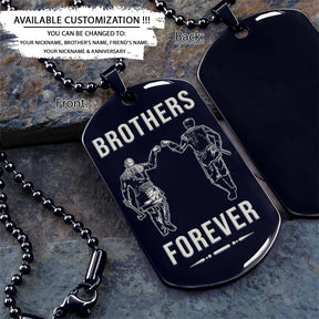 Viking Dog Tag - Brothers Forever - Ragnar Lothbrok - Floki - Valhalla - Norse Mythology - Scandinavian - Viking Necklace - Engrave Dog Tag