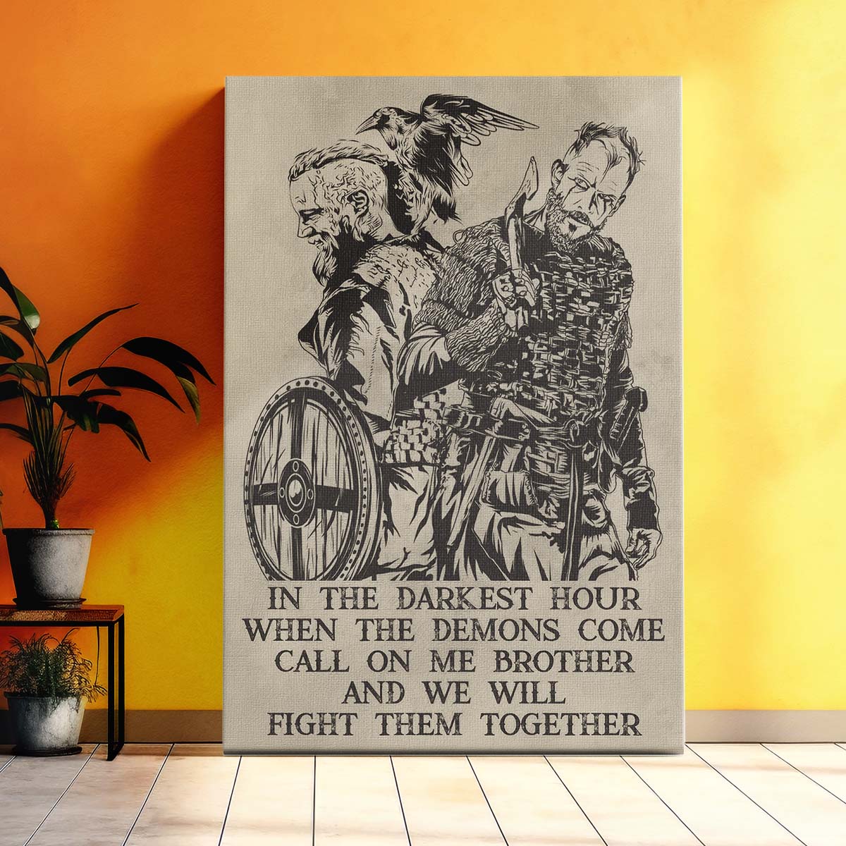 Viking Wall Art - Viking Poster - Viking Canvas - Call On Me Brother - VK052 - Vertical Poster - Vertical Canvas