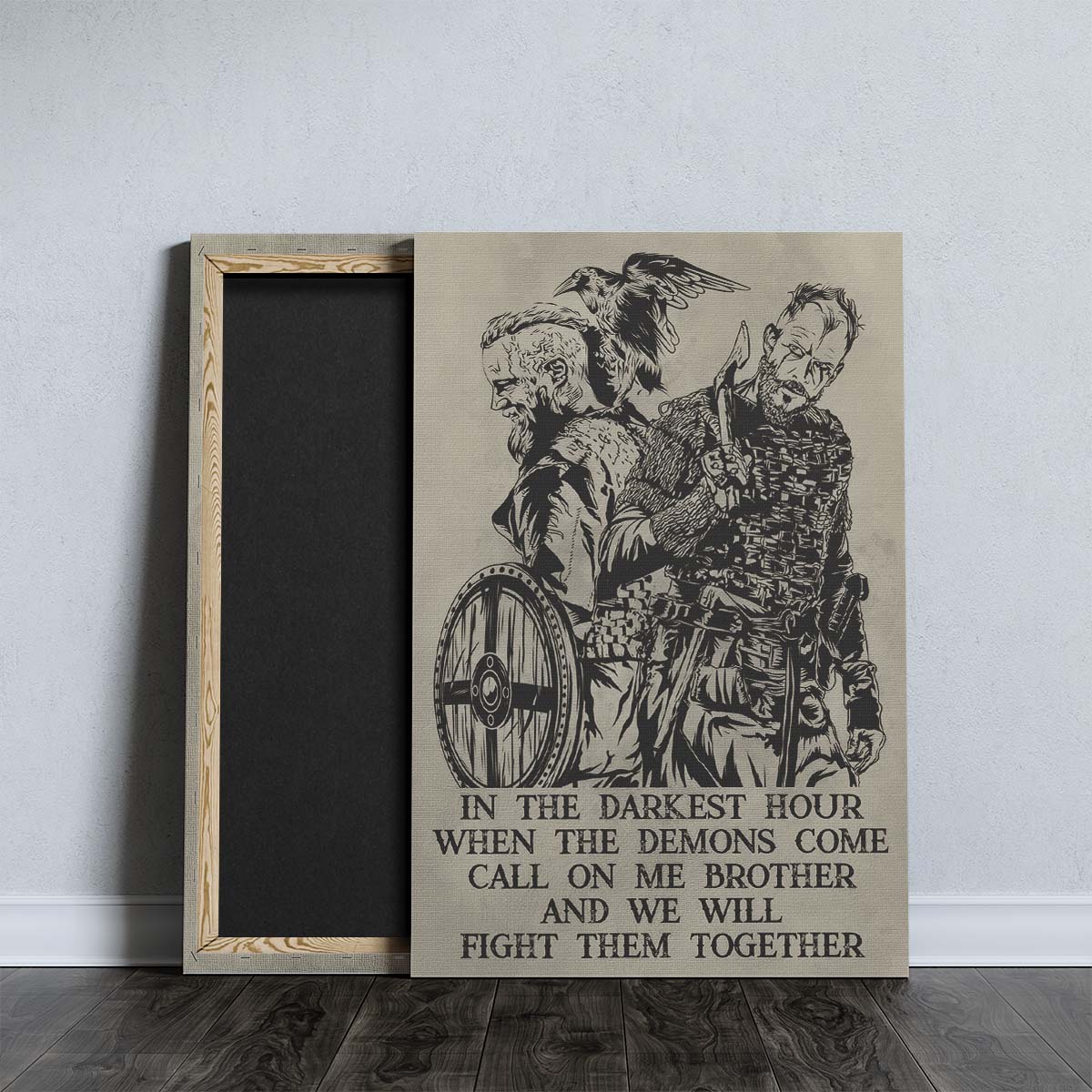 Viking Wall Art - Viking Poster - Viking Canvas - Call On Me Brother - VK052 - Vertical Poster - Vertical Canvas