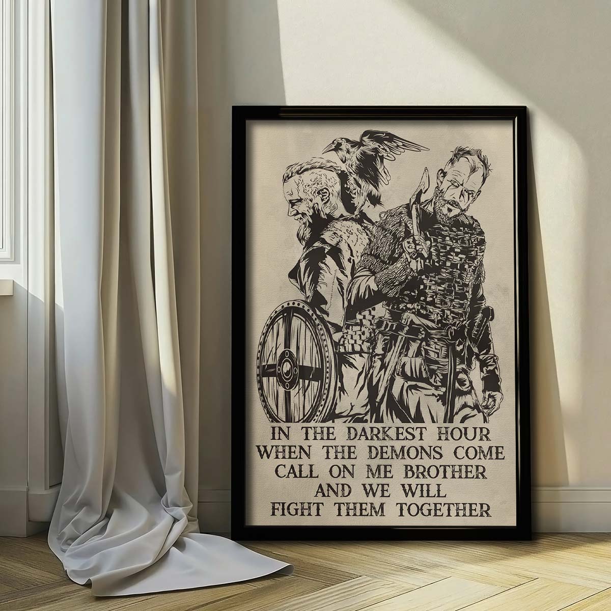 Viking Wall Art - Viking Poster - Viking Canvas - Call On Me Brother - VK052 - Vertical Poster - Vertical Canvas