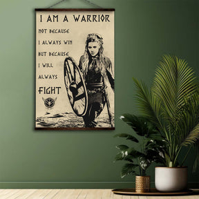 Viking Wall Art - Viking Poster - Viking Canvas - I'm A Warrior - Lagertha - VK013 - Vertical Poster - Vertical Canvas