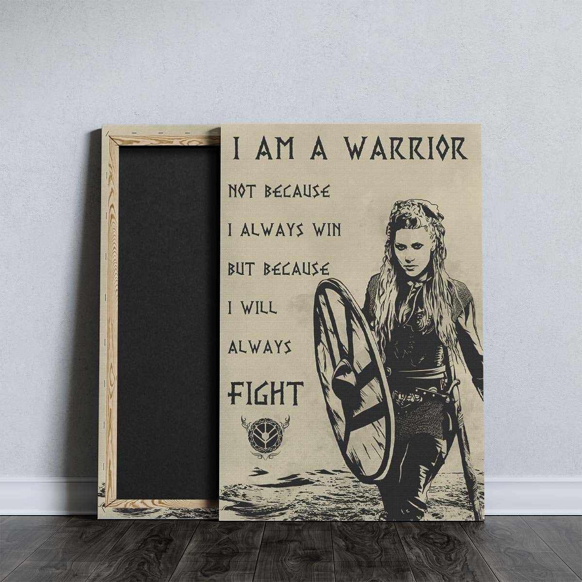 Viking Wall Art - Viking Poster - Viking Canvas - I'm A Warrior - Lagertha - VK013 - Vertical Poster - Vertical Canvas