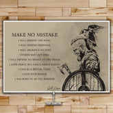 Viking Wall Art - Viking Poster - Viking Canvas - Make No Mistake - Ragnar Lodbrok - VK050 - Horizontal Poster - Horizontal Canvas