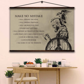 Viking Wall Art - Viking Poster - Viking Canvas - Make No Mistake - Ragnar Lodbrok - VK050 - Horizontal Poster - Horizontal Canvas