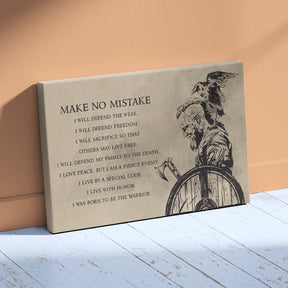 Viking Wall Art - Viking Poster - Viking Canvas - Make No Mistake - Ragnar Lodbrok - VK050 - Horizontal Poster - Horizontal Canvas