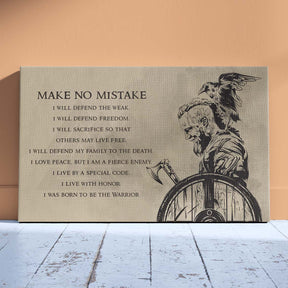 Viking Wall Art - Viking Poster - Viking Canvas - Make No Mistake - Ragnar Lodbrok - VK050 - Horizontal Poster - Horizontal Canvas