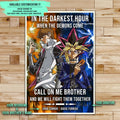 YO001 - Call On Me Brother - Yugi Mutou - Seto Kaiba - Yu-Gi-Oh - YugiOh Poster - YugiOh Canvas - Vertical Poster - Vertical Canvas