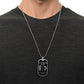 Samurai - Call On me Brother - Bushido - Katana - Ronin - Miyamoto Musashi - Black Dog Tag - Samurai Dog Tag - Military Ball Chain - Luxury Dog Tag