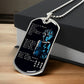 Dragon Ball - 7 5 3 CODE - Goku - Supper Saiyan Blue - Black Dog Tag - Dragon Ball Dog Tag - Military Ball Chain - Luxury Dog Tag