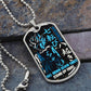 Dragon Ball - Fall Down Seven Times Stand Up Eight 2 - Goku - Supper Saiyan Blue - Black Dog Tag - Dragon Ball Dog Tag - Military Ball Chain - Luxury Dog Tag