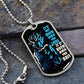 Dragon Ball - It's Not Over When You Lose - Goku - Supper Saiyan Blue - Galaxy - Black Dog Tag - Dragon Ball Dog Tag - Military Ball Chain - Luxury Dog Tag