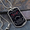 Warrior - Call On Me Brother - Sparta - Spartan - Black Dog Tag - Warrior Dog Tag - Military Ball Chain - Luxury Dog Tag