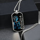 Dragon Ball - Don't Ever Think That The Reason - Goku - Galaxy - Black Dog Tag - Dragon Ball Dog Tag - Military Ball Chain - Luxury Dog Tag