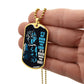 Dragon Ball - It's Not Over When You Lose - Goku - Supper Saiyan Blue - Black Dog Tag - Dragon Ball Dog Tag - Military Ball Chain - Luxury Dog Tag