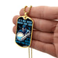 Warrior - It's not Over When You Lose - It's Over When You Dead - Sparta - Spartan - Black Dog Tag - Warrior Dog Tag - Military Ball Chain - Luxury Dog Tag