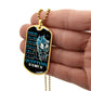 Dragon Ball - Quitting Is Not 2 - Vegeta - Supper Saiyan Blue - Galaxy - Black Dog Tag - Dragon Ball Dog Tag - Military Ball Chain - Luxury Dog Tag