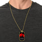 Samurai - IF - Show No Mercy - Bushido - Katana - Ronin - Black Dog Tag - Samurai Dog Tag - Military Ball Chain - Luxury Dog Tag