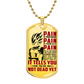 Dragon Ball - PAIN - You Are Not Dead Yet - Vegeta - Supper Saiyan Blue - Dragon Ball Dog Tag - Military Ball Chain - Luxury Dog Tag