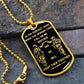 Soldier - Call On Me Brother - Army - Marine - Black Dog Tag - Soldier Dog Tag - Military Ball Chain - Luxury Dog Tag