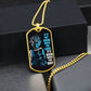 Dragon Ball - It's Not Over When You Lose - Goku - Supper Saiyan Blue - Black Dog Tag - Dragon Ball Dog Tag - Military Ball Chain - Luxury Dog Tag