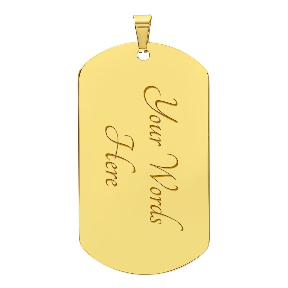 Samurai - Call On me Brother - Bushido - Katana - Ronin - Miyamoto Musashi - Galaxy - Black Dog Tag - Samurai Dog Tag - Military Ball Chain - Luxury Dog Tag