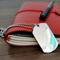 WAD052 - Brothers Forever - Warrior - Spartan Necklace - Engrave Silver Dog Tag
