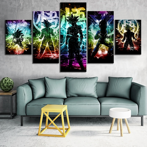 Dragon Ball - 5 Pieces Wall Art - Kid Goku - Goku - Vegeta - Dragon Ball Poster - Dragon Ball Canvas