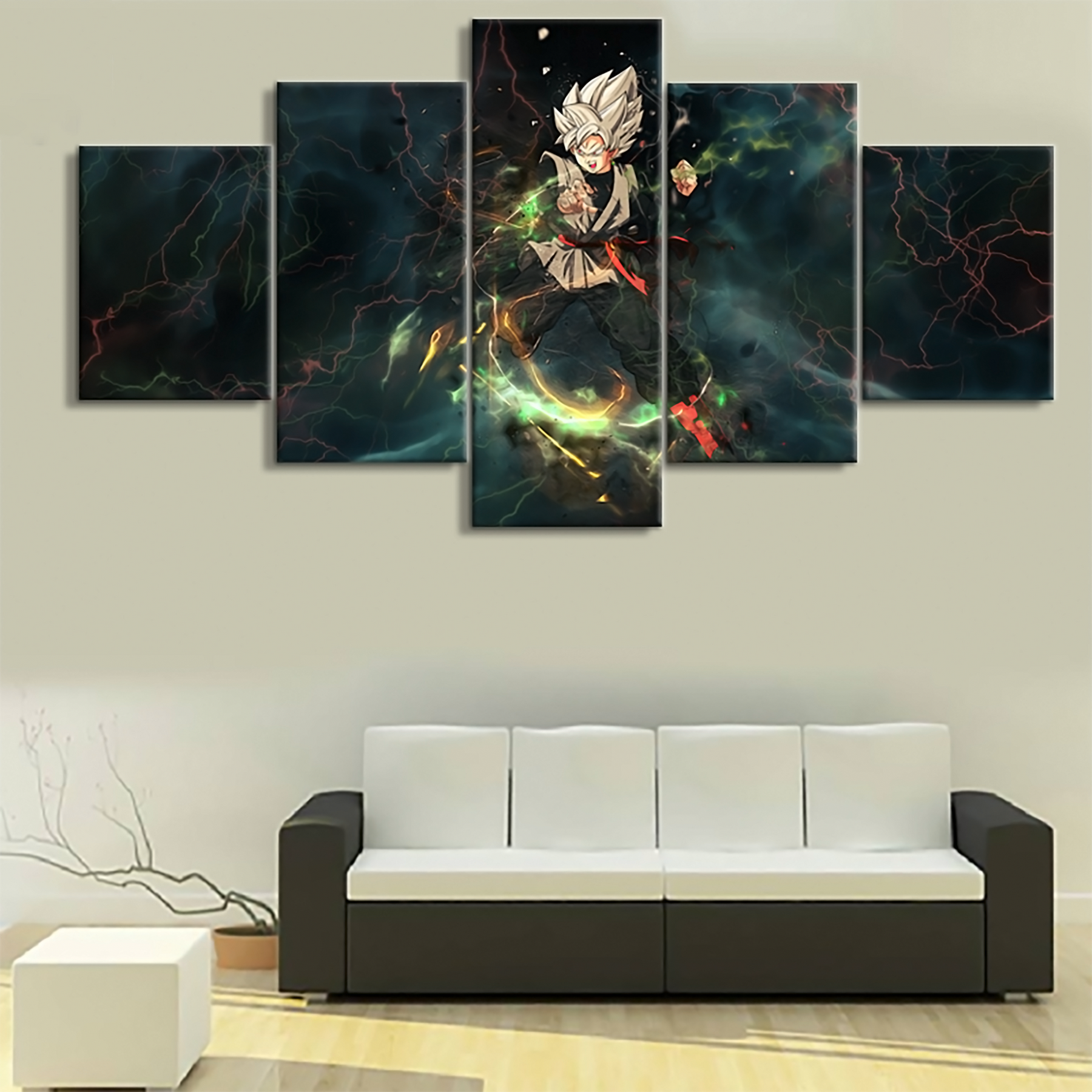 Dragon Ball - 5 Pieces Wall Art - Black Goku - Dragon Ball Poster - Dragon Ball Canvas