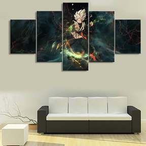 Dragon Ball - 5 Pieces Wall Art - Black Goku - Dragon Ball Poster - Dragon Ball Canvas