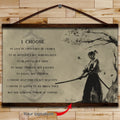 AI012 - I Choose - English - Horizontal Poster - Horizontal Canvas - Aikido Poster