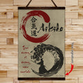 AI015 - True Victory Is Victory Over Oneself - Vertical Poster - Vertical Canvas - Aikido Poster
