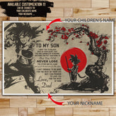 DR002 - To My Son - Goku - English - Horizontal Poster - Horizontal Canvas - Dragon Ball Poster
