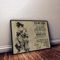 DR008 - To My Son - Goku - English - Horizontal Poster - Horizontal Canvas - Dragon Ball Poster