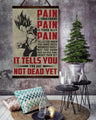 DR016 - PAIN - It Tells You - You Are Not Dead Yet  - Vegeta - Vertical Poster - Vertical Canvas - Dragon Ball Poster