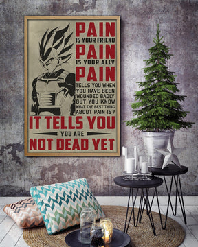 DR017 + DR058 - PAIN - I'm Not Going To Lose - Home Decoration - Vertical Poster - Vertical Canvas - Dragon Ball Poster