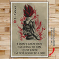 DR043 + DR058 - 7 5 3 CODE - I'm Not Going To Lose - Home Decoration  - Vertical Poster - Vertical Canvas - Dragon Ball Poster