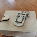DRD027 - Call On Me Brother - Brother Forever - Goku - Vegeta - Dragon Ball - Engrave Double Silver Dog Tag