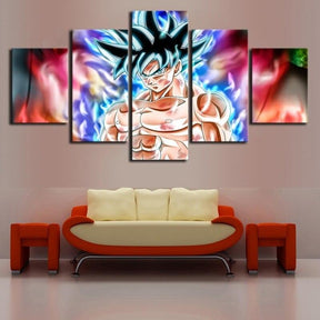 Dragon Ball - 5 Pieces Wall Art - Mastered Ultra Instinct Goku - Dragon Ball Poster - Dragon Ball Canvas