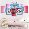 Dragon Ball - 5 Pieces Wall Art - Goku - Super Saiyan Blue - Dragon Ball Poster - Dragon Ball Canvas