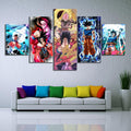 Dragon Ball - 5 Pieces Wall Art - Goku - Black Goku - Shenlong - Super Saiyan Blue - Mastered Ultra Instinct - Dragon Ball Poster - Dragon Ball Canvas