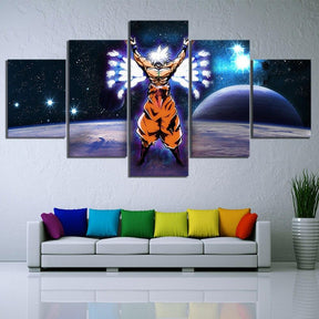 Dragon Ball - 5 Pieces Wall Art - Mastered Ultra Instinct Goku - Dragon Ball Poster - Dragon Ball Canvas